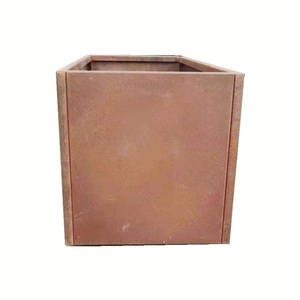 กระถางต้นไม้ทำจากเหล็กคอร์เทนขนาด600*600*600มม. ทรงสี่เหลี่ยมผืนผ้าสไตล์ดั้งเดิม/ทันสมัยระเบียงสวน - Product Image 3
