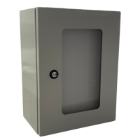 Boîte de distribution électrique en acier laminé à froid avec revêtement en poudre certifiée CE IP55 étanche avec porte en plexiglas