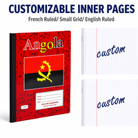 Cahier d'exercices agrafé format standard Ghana, personnalisable avec logo, pour usage quotidien des étudiants – Vente chaude directe usine