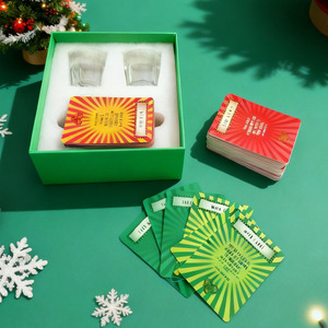 Caja de lujo negra con cajones <span class=keywords><strong>para</strong></span> <span class=keywords><strong>juegos</strong></span> de cartas de fiesta <span class=keywords><strong>para</strong></span> adultos con vasos de chupito y dados - Product Image 2