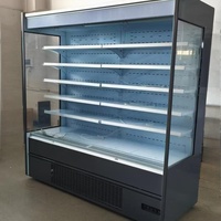 Plug in Commercial Retail Display Vitrine réfrigérée MultiDeck Open Chiller pour fruits Légumes Lait Jus Boisson