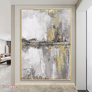 Hiện đại phong cách Bắc Âu trừu tượng vàng vải Áp phích bằng đá cẩm thạch trắng tường nghệ thuật trang trí hình ảnh cho phòng khách Tường Thẳng đứng bình - Product Image 4
