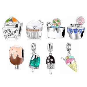Real 925 plata esterlina bastante cuentas de helado de Chocolate de esmalte joyería fina encanto pulseras joyería de las mujeres Dropshipping. Exclusivo. - Product Image 1