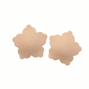 2pcs of reusable breast stickers, invisible breast bras, invisible nipple covers, anti glare pentagonal chest patches for women