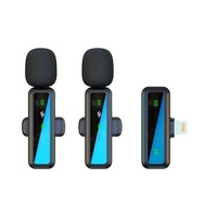Clip de microphone dynamique Lavalier sans fil Annulation du bruit pour Android/iPhone Enregistrement vidéo Plug-and-Play Construction métallique