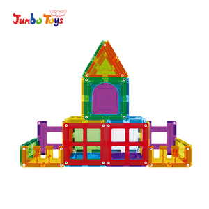 50 peças de Blocos de Construção Magnéticos Grandes de Plástico ABS, Brinquedos STEM, Presente para Pré-escolares, Blocos de Construção 3D para Crianças - Product Image 2