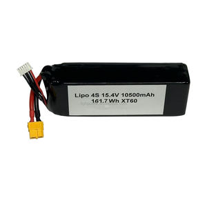 Baterai Lipo 4S HV 15.4V 10500mAh 161.7Wh XT60 Tegangan Tinggi untuk Drone UAV Survei Pertanian Ringan dan Terbang Jarak Jauh - Product Image 1