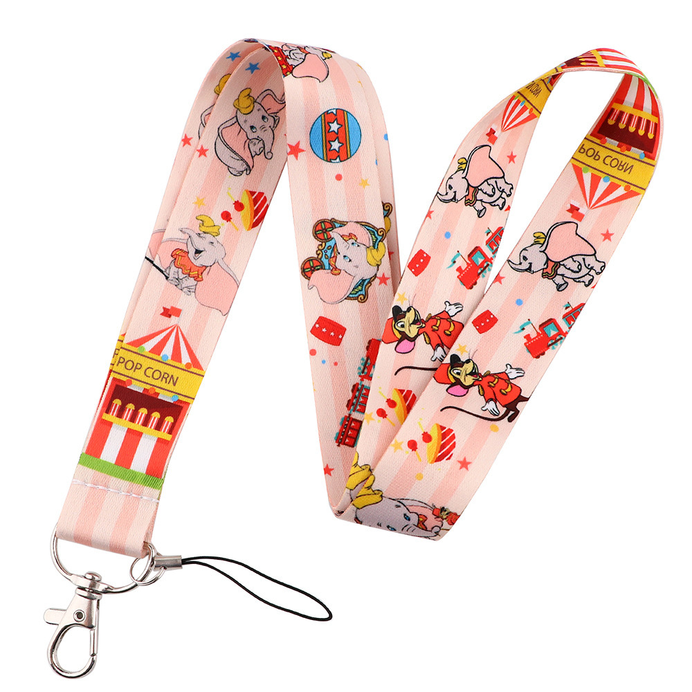 Lanyards Mobile Phone Accessories ID Card Holder USB Anti-Lost Cartoon Cute Elephant Design Lanyard for Kids Gifts Wholesale Image 5