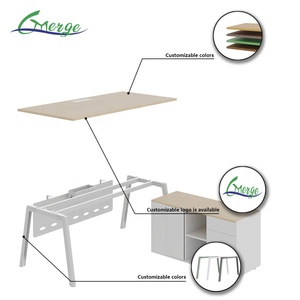 Bureau de direction moderne modulaire personnalisé, bureau de direction haut de gamme, table de bureau de luxe pour bureau à domicile - Product Image 6