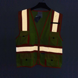 Gilet de sécurité réfléchissant haute visibilité CITICITY, multi-poches, en maille, pour ingénieurs de la construction, avec fermeture éclair - Product Image 6
