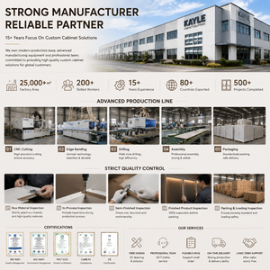Mobile da <span class=keywords><strong>Cucina</strong></span> Modulare Minimalista con Finitura Lucida in PET, <span class=keywords><strong>Design</strong></span> Senza Maniglie, Resistente all'Umidità, Vendita all'Ingrosso - Product Image 6