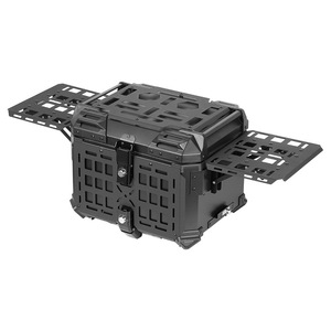 Boîte à bagages arrière <span class=keywords><strong>pour</strong></span> moto en alliage d'aluminium colorée de 45 L avec support - Nouvelle garantie de 12 mois - Product Image 4