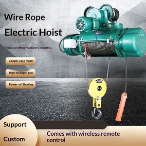 Palans électriques à câble métallique avec télécommande filaire, type CD1, nouveau câble en acier, capacité de traction 380V 500kg, <span class=keywords><strong>grue</strong></span> de levage - Product Image 2