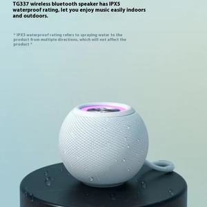 ลำโพงไร้สายพกพา TG337 พร้อมไฟ RGB กันน้ำ มีสายคล้องคอ สีสันสดใส เสียงสเตอริโอ 3 มิติ ซับวูฟเฟอร์ ใช้แบตเตอรี่ - Product Image 3