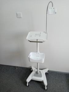 Carro médico portátil para dispositivo ECG Mindray, carro para equipo médico <span class=keywords><strong>EEG</strong></span>, carro de máquina <span class=keywords><strong>EEG</strong></span> con brazo - Product Image 5