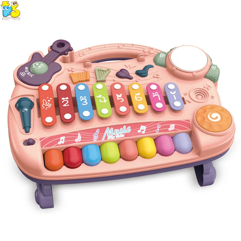 الاطفال الكهربائية العزف على البيانو اللعب الموسيقية تدق البيانو 2 في 1 الموسيقى في وقت مبكر لعبة تعليمية