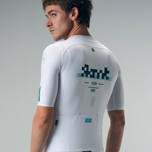 Maglia da Ciclismo da <span class=keywords><strong>Uomo</strong></span> <span class=keywords><strong>per</strong></span> <span class=keywords><strong>Bici</strong></span> da Strada, Asciugatura Rapida, Traspirante, <span class=keywords><strong>Pantaloncini</strong></span> da Corsa Bianchi, Abbigliamento da Ciclismo Disponibile nelle Taglie Large/Extra Large - Product Image 3