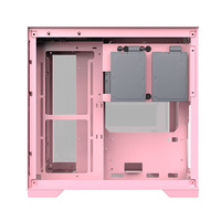Pink Pc Case for Gamer Micro Atx Computer Cases & Towers With Tempered Glass Panel OEM Customizable Cabinet PC