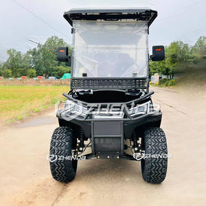 Nouveaux produits 6 places de chasse batterie électrique voiturette de golf basse vitesse Buggy 48V 72V sièges de conversion de toit en plastique voiturette de golf - Product Image 3