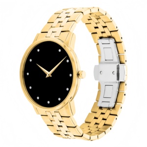 Montre de luxe pour femme en acier inoxydable à quartz, cadran haute précision 28 mm, montre numérique analogique haut de gamme pour homme, style professionnel - Product Image 2