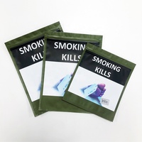 Sachet refermable pour feuilles de tabac à rouler 25g 50g 100g avec fermeture éclair et bande adhésive