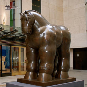 Estatua de Caballo Gordo de Bronce Fundido TREVI, Escultura de <span class=keywords><strong>Fernando</strong></span> Botero de Gran Tamaño para Decoración de Exteriores - Product Image 5