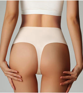 Tanga Deportiva Sexy sin Costuras de Seda de Hielo, Cintura Alta, de una Pieza, Secado Rápido, Transpirable, Antibacteriana, Ecológica, con Logotipo Personalizado - Product Image 2