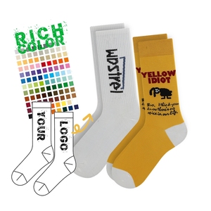 Empaquetado gratis Muestra gratis Patrón personalizado Hombres Calcetín Diseño Logo Crew Dress Calcetín <span class=keywords><strong>Calcetines</strong></span> de punto personalizados - Product Image 5