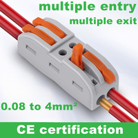 Bloc de jonction en céramique, répartiteur de fils, parallélateur, connexion par enfichage, cuivre étamé, 32A, 2 pôles/3 pôles, 1-5 AWG, industriel
