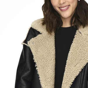 แจ็กเก็ตหนังขนเฟอร์สำหรับผู้หญิงเสื้อแจ็กเก็ตหนังสำหรับฤดูหนาว - Product Image 5