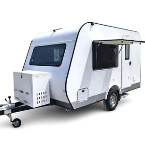 Camping-car de style rétro, personnalisé, en acier inoxydable, étanche, pour 4 personnes, <span class=keywords><strong>caravane</strong></span> familiale, camping, vacances, loisirs - Product Image 3