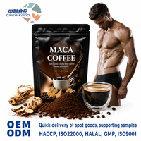 Poudre de café énergétique Maca, mélange de boisson instantanée pour hommes, vitalité et endurance, rafraîchissement rapide, 100g