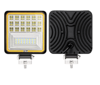 Penjualan Laris Lampu Kerja Cincin LED Bulat 4 Inci 72W 28MM dengan Lampu 24 Manik 8000lm 6000K Grosir Aluminium Universal