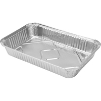 Boîtes jetables en aluminium de 12 x 8 pouces pour table à vapeur, contenants à emporter, plateaux de barbecue, plats à pâtisserie