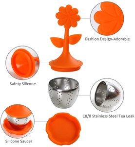 Customized Silicone Food Grade Stainless Loose <b>Tea</b> <b>Infuser</b> Wholesale Silicone <b>Tea</b> <b>Infuser</b> Stainless Steel - Product Image 2