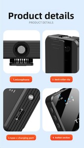 Micrófono Lavalier Inalámbrico Omnidireccional F12 F13 F16 3 en 1 <span class=keywords><strong>para</strong></span> Transmisión en Vivo al Aire Libre, Grabación con Cancelación de Ruido, Tipo C - Product Image 6