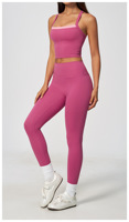 Ensembles de yoga de marque privée, color block, sensation seconde peau, séchage rapide, tenues de sport pour femmes, dos croisé, effet push-up fessier, pour la gym