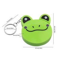 Mètre Ruban de Dessin Animé 0-150cm 0-60 Pouces Mini Portable Forme Animale Mignonne Porte-clés Mètre Ruban Automatique Panda Grenouille Cochon Tigre
