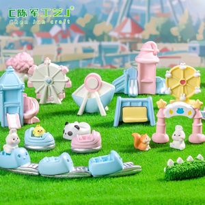 Micro-paysage weij : grande roue, montagnes russes, parc d'attractions, pâtisserie, décorations DIY, accessoires pour sacs surprises - Product Image 3