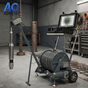 Cámara de video para pozos Wellbore, resistente al agua <span class=keywords><strong>salina</strong></span>, cable de 500 m de alta resistencia, contador electrónico de profundidad de alta precisión para mantenimiento de pozos de agua - Product Image 2
