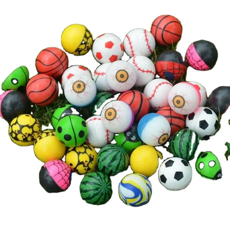 Wholesale mixed color 27mm 32mm 45mm bouncy balls for vending machine