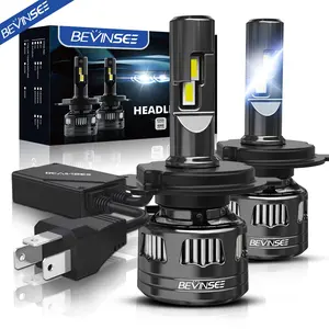 BEVINSEE Hi/Low Beam 120W blanco <span class=keywords><strong>H4</strong></span> 9003 bombillas de faro LED para Subaru Forester 1998-2005 - Product Image 1