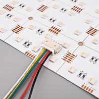 Panneau lumineux LED RGB RGBW RGBCCT intelligent avec contrôle WiFi par application, intensité variable, éclairage périphérique, fin, carré, rond, pour plafond et mur, décoration, usine