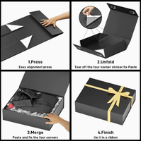 Nouvelles boîtes d'emballage cadeau magnétiques écologiques personnalisables, très vendues, pour le rangement des cadeaux.