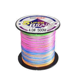 Ligne <span class=keywords><strong>de</strong></span> pêche japonaise multifilament 8 brins tressée 8x en PE 100% multicolore avec logo personnalisé gratuit, 1000m, faible mémoire <span class=keywords><strong>de</strong></span> forme - Product Image 6