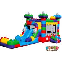 Château gonflable Empire pas cher, combo aquatique, maison de rebond pour enfants, nouveau château gonflable avec piscine
