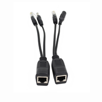 Adaptateur d'alimentation de type droit OEM 12V à DC12V 10/100Mbps vers séparateur PoE de caméra IP CCTV
