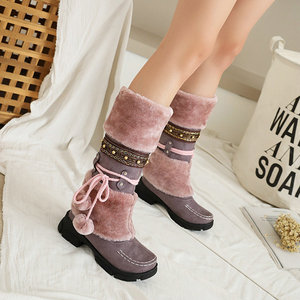 <span class=keywords><strong>Botas</strong></span> <span class=keywords><strong>de</strong></span> nieve <span class=keywords><strong>de</strong></span> otoño-invierno, cálidas, con forro <span class=keywords><strong>de</strong></span> piel, estilo Chelsea, sin cordones, para niños grandes y estudiantes, con aumento <span class=keywords><strong>de</strong></span> altura, modelo National Knight - Product Image 4
