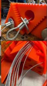 Par de topes de rueda de PU con cuerda de mango flexible, bloque antideslizante de uretano para neumáticos de avión, caravana y camión pesado - Product Image 5