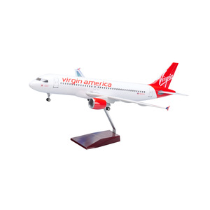 Modelo de Avión A320 de Virgin America Airlines, Tamaño 45 cm, para Regalo, Modelos de Aviones, Aerolíneas, Modelo de Aviones Boeing - Product Image 5